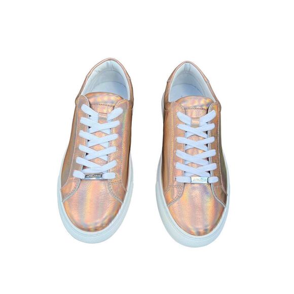 J/Slide NYC Rose Gold Met Leather Women’s Shoes - Picture 2 of 14